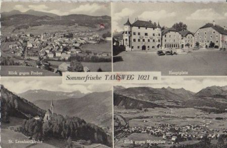 Österreich - Tamsweg - u.a. Hauptplatz - ca. 1955 Österreich - Tamsweg - u.a. Hauptplatz - ca. 1955