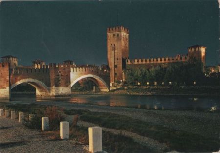 Italien - Verona - Ponte e Castello Scaligero - ca. 1975 Italien - Verona - Ponte e Castello Scaligero - ca. 1975