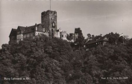 Lahnstein-Oberlahnstein, Burg Lahneck - ca. 1960 Lahnstein-Oberlahnstein, Burg Lahneck - ca. 1960