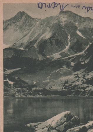 Mittenwald - Soiernsee mit Schöttelkarspitze - 1953 Mittenwald - Soiernsee mit Schöttelkarspitze - 1953