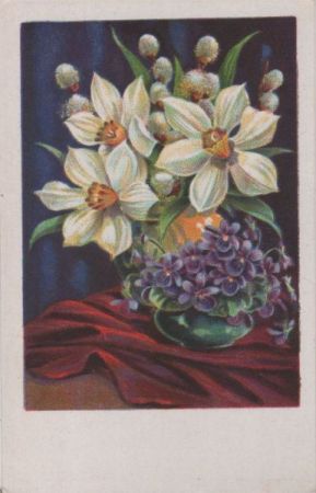 Blumen weiß und violett Blumen weiß und violett