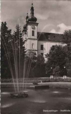 Donaueschingen - Stadtkirche - ca. 1960 Donaueschingen - Stadtkirche - ca. 1960