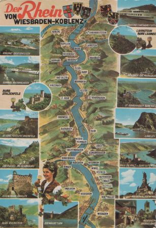 Rhein (gesamt) - u.a. Festung Rheinfels - 1965 Rhein (gesamt) - u.a. Festung Rheinfels - 1965