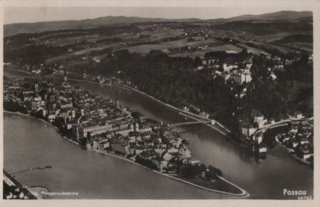 Passau - Fliegeraufnahme - ca. 1955 Passau - Fliegeraufnahme - ca. 1955