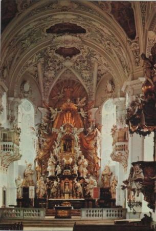 Gößweinstein - Innenansicht der Basilika - ca. 1980 Gößweinstein - Innenansicht der Basilika - ca. 1980