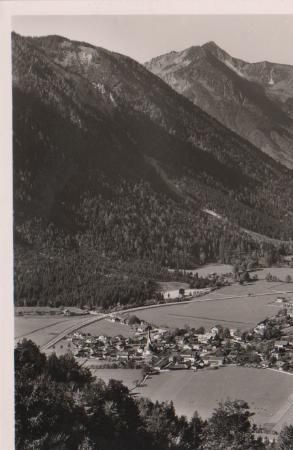 Bayrischzell mit Alpspitze - 1960 Bayrischzell mit Alpspitze - 1960