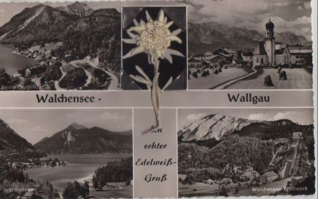 Wallgau - und Walchensee - 1958 Wallgau - und Walchensee - 1958