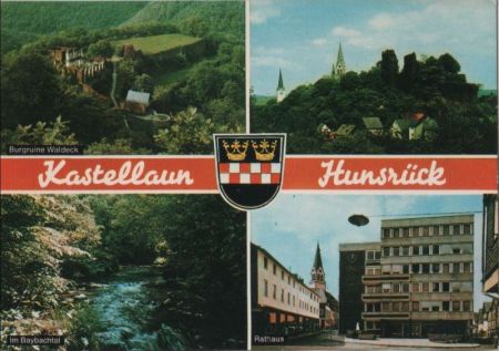 Kastellaun - mit Umgebung, u.a. Burgruine Waldeck - 1983 Kastellaun - mit Umgebung, u.a. Burgruine Waldeck - 1983