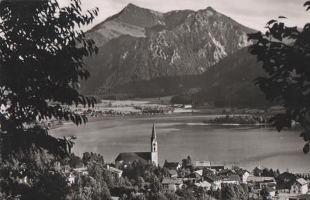 Schliersee mit Brecherspitz - 1957 Schliersee mit Brecherspitz - 1957