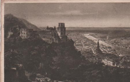 Heidelberg - Kupferstich von Willmann - 1929 Heidelberg - Kupferstich von Willmann - 1929