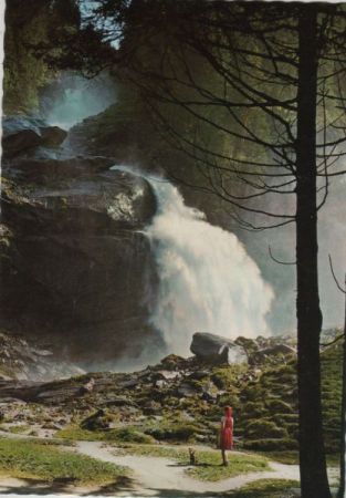 Österreich - Krimmler Wasserfälle - Unterer Fall - ca. 1975 Österreich - Krimmler Wasserfälle - Unterer Fall - ca. 1975
