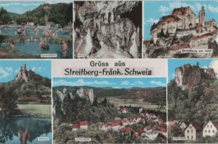 Wiesenttal, Streitberg - u.a. Schwimmbad - 1966 Wiesenttal, Streitberg - u.a. Schwimmbad - 1966