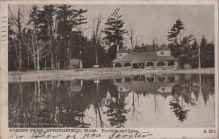 USA - Springfield - Forest Park, Pavilion and Lake - 1911 USA - Springfield - Forest Park, Pavilion and Lake - 1911