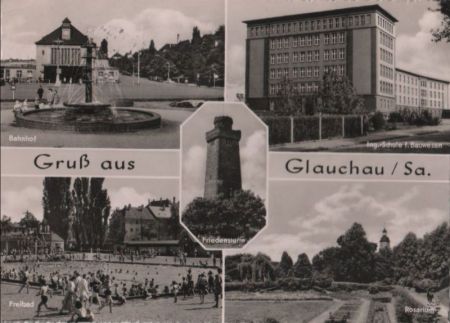 Glauchau - u.a. Bahnhof - 1961 Glauchau - u.a. Bahnhof - 1961