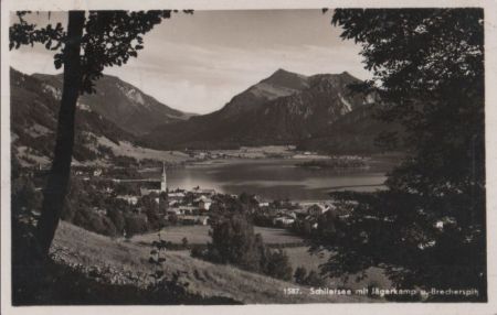Schliersee - mit Jägerkamp - 1936 Schliersee - mit Jägerkamp - 1936