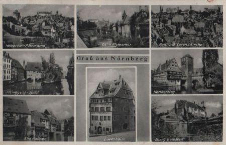 Nürnberg - u.a. Dürerhaus - ca. 1950 Nürnberg - u.a. Dürerhaus - ca. 1950