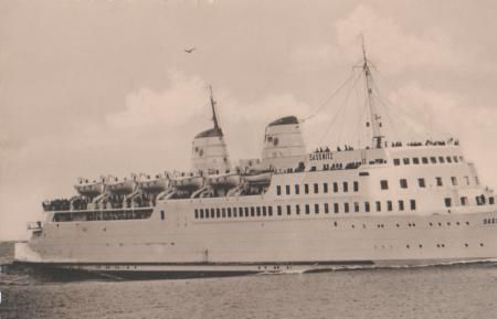 Schiff Fährschiff Saßnitz - ca. 1965 Schiff Fährschiff Saßnitz - ca. 1965