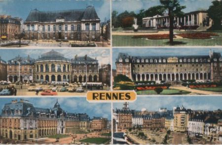 Frankreich - Rennes - 6 Teilbilder - 1969 Frankreich - Rennes - 6 Teilbilder - 1969