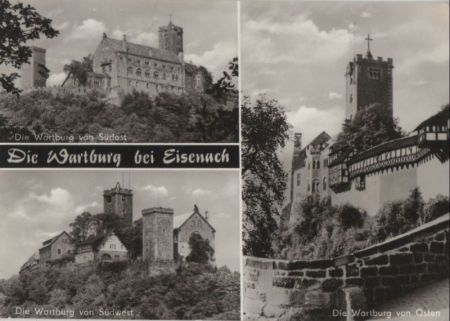 Eisenach - Wartburg aus drei Richtungen - 1974 Eisenach - Wartburg aus drei Richtungen - 1974