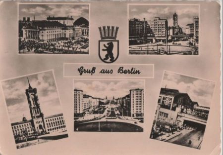 Berlin, Ostteil - mit 5 Bildern - 1957 Berlin, Ostteil - mit 5 Bildern - 1957