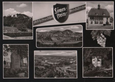Löwenstein - mit 6 Bildern - ca. 1955 Löwenstein - mit 6 Bildern - ca. 1955