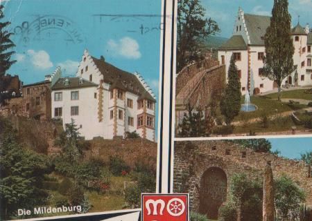 Miltenberg - Schloß Mildenburg mit Teutonenstein - 1975 Miltenberg - Schloß Mildenburg mit Teutonenstein - 1975