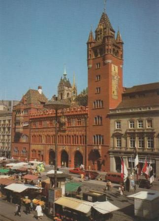 Schweiz - Basel - Marktplatz mit Rathaus - 2004 Schweiz - Basel - Marktplatz mit Rathaus - 2004