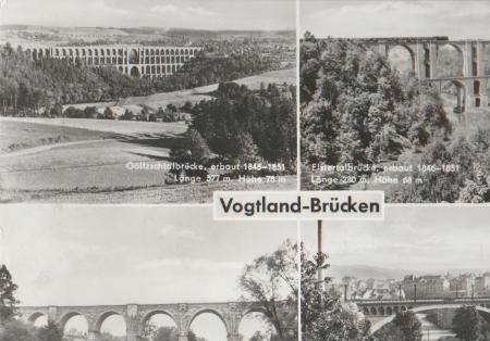 Plauen - Brücken im Vogtland - ca. 1975 Plauen - Brücken im Vogtland - ca. 1975