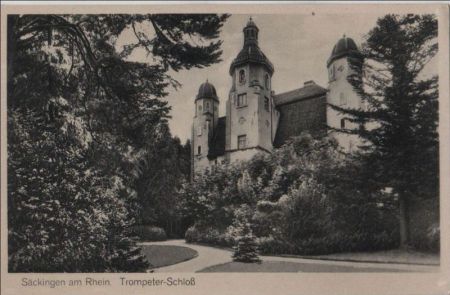 Bad Säckingen - Trompeter-Schloß - ca. 1950 Bad Säckingen - Trompeter-Schloß - ca. 1950