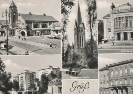 Gießen u.a. Hochhäuser - 1960 Gießen u.a. Hochhäuser - 1960