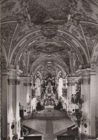 Gößweinstein - Basilika, Blick zum Gnadenaltar - ca. 1970 Gößweinstein - Basilika, Blick zum Gnadenaltar - ca. 1970