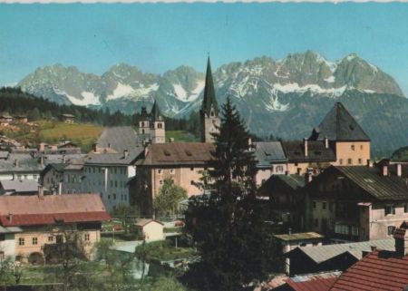 Österreich - Kitzbühel - gegen Wilden Kaiser - ca. 1980 Österreich - Kitzbühel - gegen Wilden Kaiser - ca. 1980