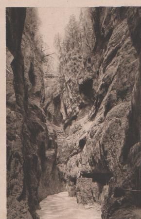 Partnachklamm b. Garmisch-Partenkirchen - ca. 1955 Partnachklamm b. Garmisch-Partenkirchen - ca. 1955
