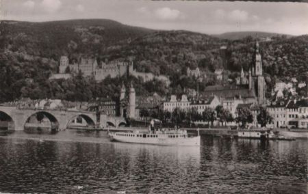 Heidelberg - Blick auf Schloß - 1956 Heidelberg - Blick auf Schloß - 1956