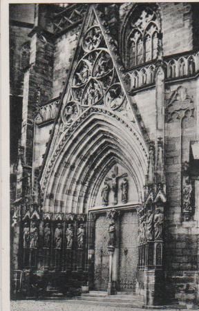 Erfurt - Domportal - ca. 1955 Erfurt - Domportal - ca. 1955