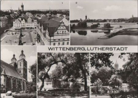 Wittenberg - u.a. Blick zum Marktplatz - 1978 Wittenberg - u.a. Blick zum Marktplatz - 1978