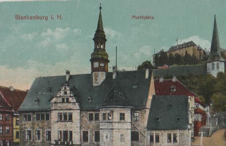 Blankenburg - Marktplatz - ca. 1935 Blankenburg - Marktplatz - ca. 1935