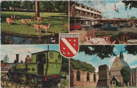 Niederlande - Bergen Aan Zee - 4-Bilder-Karte - 1964 Niederlande - Bergen Aan Zee - 4-Bilder-Karte - 1964