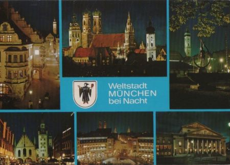 München - Weltstadt bei Nacht - ca. 1990 München - Weltstadt bei Nacht - ca. 1990
