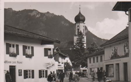 Oberammergau - Partie Ettaler-Straße - 1952 Oberammergau - Partie Ettaler-Straße - 1952