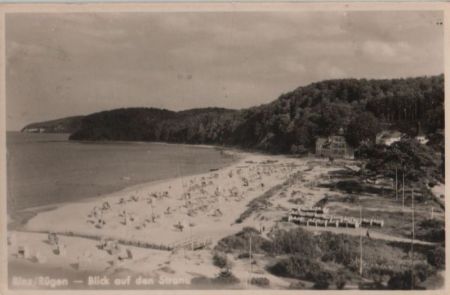 Binz - Blick auf den Strand - 1962 Binz - Blick auf den Strand - 1962