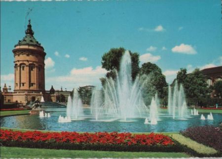 Mannheim - Alte Wasserkunst - 1967 Mannheim - Alte Wasserkunst - 1967