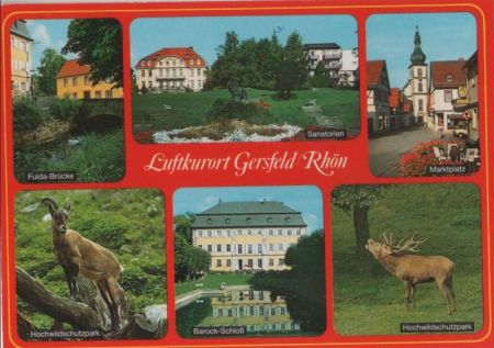 Gersfeld - u.a. Barock-Schloß - ca. 1985 Gersfeld - u.a. Barock-Schloß - ca. 1985