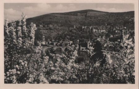 Heidelberg - Blick zum Schloß - 1952 Heidelberg - Blick zum Schloß - 1952