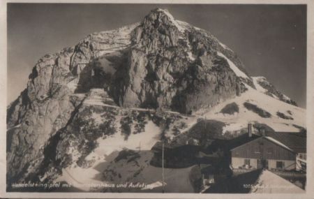 Wendelstein - Gipfel mit Touristenhaus - ca. 1950 Wendelstein - Gipfel mit Touristenhaus - ca. 1950
