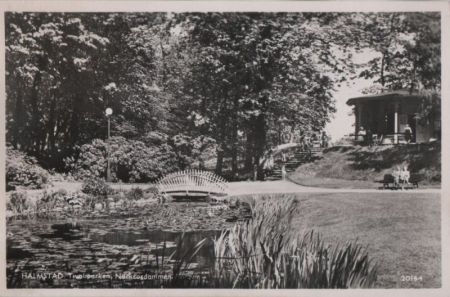 Schweden - Halmstad - Tivoliparken, Näckrosdammen - ca. 1950 Schweden - Halmstad - Tivoliparken, Näckrosdammen - ca. 1950