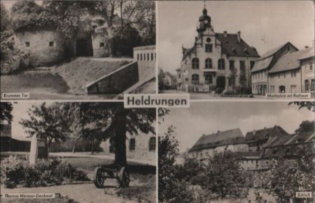 Heldrungen - u.a. Marktplatz - 1959 Heldrungen - u.a. Marktplatz - 1959