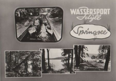 Wendisch Rietz - Wassersport-Idyll Springsee - 1968 Wendisch Rietz - Wassersport-Idyll Springsee - 1968