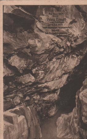 Königstein - Prinzenhöhle Sächs. Erzg. - Eingang - ca. 1935 Königstein - Prinzenhöhle Sächs. Erzg. - Eingang - ca. 1935