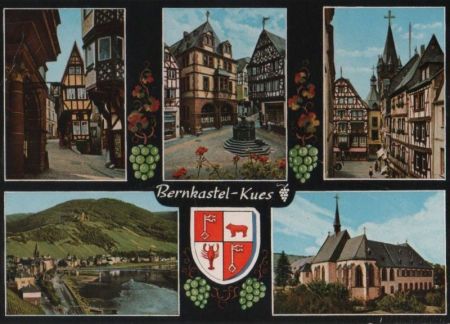 Bernkastel-Kues - 5 Teilbilder - ca. 1975 Bernkastel-Kues - 5 Teilbilder - ca. 1975